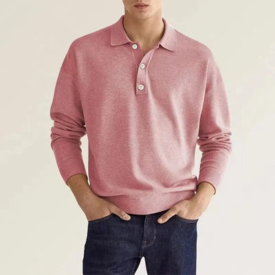 Beauvogue - POLOSHIRT MET LANGE MOUWEN